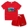 Camiseta de cuello redondo para niños de verano 2023, pantalones cortos, camisa informal coreana, camiseta interior absorbente de sudor para niños
