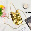 Modelo Nuevo Primavera 2026 Forma de Gota de Agua Nicho Hada Lentejuela Tejido a Mano Exquisito Bolso de Mano Compacto y Bolso Cruzado