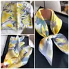 Pañuelo de Seda para Mujer 2025 Estilo Nuevo, Pañuelo Cuadrado Pequeño para el Cuello, Apto para la Piel, Regalo para Mamá, Combina con Camisas, Pañuelo Cuadrado de 70, Pañuelo para el Cuello
