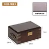 Caja de Almacenamiento de Escritorio de Madera Maciza Vintage con Cerradura Caja de Madera Caja para Documentos Caja de Joyería Organizador de Artículos Varios Caja de Madera Maciza Caja para Documentos