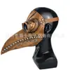 Máscara de Pico de Peste de Venta Caliente Transfronteriza Capucha de Horror de Halloween Steampunk Máscara de Cara Completa de Médico de la Peste
