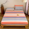 2026 Nuevo Algodón Puro Hilo Teñido Algodón Lavado Artículo Individual Sábana Ajustable Sábana Ajustable Individual Funda de Almohada Juego de Tres Piezas