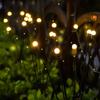 Lámpara solar de luciérnaga transfronteriza, lámpara de ambiente para jardín, camping, decoración de patio, lámpara de bola, lámpara de pie para césped