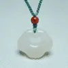 Colgante Nube de Calcedonia Tipo Hielo Natural para Hombres y Mujeres, Adorno de Jade, Colgante Nube de la Paz Estilo Pareja de Ágata
