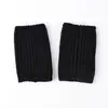 Polainas de punto a rayas para otoño e invierno, de color liso, manguitos de pierna superpuestos, pantalones casuales con polainas de punto superpuestas - al por mayor