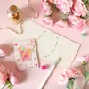 Día de San Valentín Ramo Tarjeta de Felicitación Bendición Rosa Serie Pintada a Mano Tarjeta Pequeña Tarjeta de Mensaje Gratitud Tarjeta Universal de Floristería