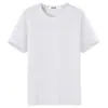 Camiseta Masculina Simples de Gola Redonda, Cor Sólida, Corte Slim Fit, Manga Curta Casual de Verão, Estilo Ins Tendência, Exportação