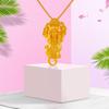Novo Vietnã Areia Ouro Pixiu Pingente Jóias Femininas Imitação de Ouro Banhado a Cobre 24K Moeda de Ouro Internet Pingente Vermelho
