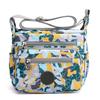 Bolso de hombro de nailon de gran capacidad con diseño de flores, estilo coreano, moderno, cruzado, para mujer, 2022