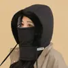 Sombrero Unisex Lei Feng Cálido de Invierno con Forro de Felpa y Calentador de Cuello Integrado Engrosado, Mascarilla Facial a Prueba de Frío, Bandana para la Cabeza a Prueba de Viento para Ciclismo al Aire Libre