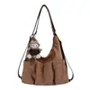 Bolso casual de ante de gran capacidad para el día a día, simple y versátil, mochila transfronteriza, nueva bolsa multiusos 2026
