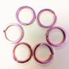Venta al por mayor del fabricante Anillo Plano Negro Mate Electróforo Anillo Plano Llavero de Bronce Accesorios DIY Hebilla de Llavero Negro Pistola