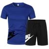 Pantalones cortos de manga corta de verano para hombre, camiseta holgada para entrenamiento de baloncesto, fitness y running, traje deportivo informal