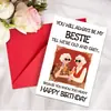Tarjeta de Agradecimiento Nueva de Gran Tamaño 1 con Sobre Set Hermanas Mejor Amiga Mensaje de Cumpleaños Tarjeta de Agradecimiento