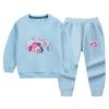 Traje deportivo de otoño para niños y niñas, primavera y otoño 2022, nuevo conjunto de dos piezas informal con pantalones y suéter para bebés