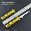 Juego Anime Ojos Sano 22cm Cuchillo de Rebote Molde Aleación de Zinc Artesanías Juguete Decoración No Cortante