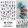Adesivos de Manicure Homem Leão Ano Novo 2024 Adesivos 5D Embossados Tendência Nacional Leão Festivo Ruyi Cabeça de Leão Adesivos Tridimensionais para Unhas