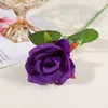 Flor de Rosa 51cm Flor Artificial de Gama Alta Día de San Valentín Plástico Flor Falsa Ramo Decoración del Hogar Sala de Estar Mesa de Comedor Arreglo Floral Decoración