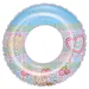 Flotador Inflable para Niños Cruzado en Stock, Diseño Floral Engrosado, Antivuelco, Flotador Inflable para Principiantes, Flotador con Lentejuelas, Aro para Axilas