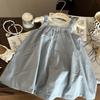 Ropa Infantil Estilo Coreano 2026 Nuevo Verano Chaleco Floral de Encaje para Niñas Vestido de Tirantes Versátil para Niños Conjunto de Dos Piezas