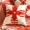Almofada de Luxo Nova Chinoiserie Casamento Vermelho Ano Novo Festivo Quarto Sofá Almofada Decorativa Capa de Almofada com Enchimento