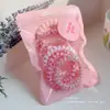 [Nuevos Usuarios Obtienen 0.01 Yuan] Nuevo Scrunchie de Cable de Teléfono de Color Degradado de Verano para Niñas, Scrunchie de Alta Elasticidad para Moños