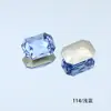 Rinestones Brillantes para Uñas Dongzhou 8*6MM Rectangulares Octagonales de Fondo Puntiagudo Rinestones Accesorios para Aretes DIY Nuevos Rinestones de Cristal K9