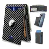 Cartera de cuero para Airtag estilo corto de comercio exterior al 80% de descuento, delgada, protección RFID antirrobo, billetera para hombre portátil de color sólido