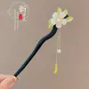 Novo grampo de cabelo antigo estilo chinês com borla para mulheres, elegante e versátil, adequado para Hanfu, cheongsam e penteados presos