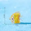 Paisaje en miniatura, creativo, que brilla en la oscuridad, colorido, figuras de peces planos - Accesorios decorativos DIY para acuarios de océano, adornos pequeños