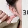 Brincos de Temperamento Outono e Inverno da Coreia do Sul com Toque de Luxo Brincos de Estilo Frio Moda Ins Brincos de Comércio Exterior Moda Presente