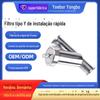 Filtro sanitário de encaixe rápido tipo Y 304 pinça de aço inoxidável mandril flange soldado filtro de tubo de abertura rápida