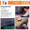 Painel decorativo de porta externa, kit de fixação de painel de balanço de plástico traseiro, 30 peças, clipe de buzina para guarda-lamas