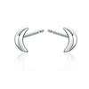 Aretes de Luna Mini de Plata Esterlina S925 Transfronterizos 2023, Aretes Simples Personalizados para Mujer