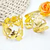 Anillos para Servilletas Abiertos con Forma de Caracola y Estrella de Mar Transfronterizos Europeos y Americanos con Acabado Metálico, Anillos para Servilletas de Moda Marinera con un Toque Único y de Alta Gama