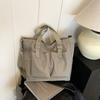 Bolsa Feminina de Grande Capacidade Casual 2024 Nova Sacola Estilo Coreano Simples Na Moda Linda Bolsa de Ombro