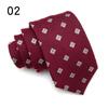 Moda juvenil y de mediana edad para hombre, corbata floral pequeña para jóvenes de 8 cm de ancho, tejido microelástico de mezcla de poliéster y algodón hecho a mano