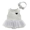Ropa de Manga Corta para Bebé Verano Ropa Enteriza para Bebé Niña Estampado de Liebre Falda de Princesa Ropa para Gatear Recién Nacido Luna Llena