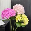 Azul táctil hidratante simulación hortensia alta apariencia súper realista sala de estar nórdica mesa de comedor mueble de TV adorno de decoración