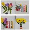 Material de envoltorio para ramo de papel arrugado hecho a mano flor de papel arrugado kit de ramo de simulación hecho a mano diy flor de papel rizado
