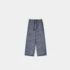 Verano Nuevo para Mujer Estilo 60s Cáñamo Puro Han Temperamento Casual Moda Versátil Holgado Retro Pantalones de Pierna Recta FSY60763