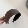Scrunchie de Lã Liso Simples para Outono e Inverno para Mulheres, Elástico de Cabelo Versátil e Estiloso, Faixa de Cabelo de Coroa Alta