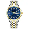 Sunkta/Lige Nuevo Moda Transfronteriza Simple Negocios Reloj de Cuarzo para Hombre Luminoso Impermeable Correa de Acero Reloj