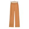Pantalones Deportivos de Yoga para Niña Pure Desire Cintura en V Cierre Delgado Look Pierna Ancha Muestran Pierna Pantalones Largos Dexing Pierna Recta Pantalones para Casa