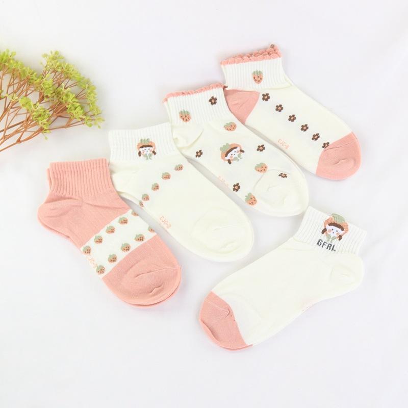 丝贝尔运动女船袜 金草莓 (6).JPG