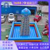 Muro de Escalada Inflable Grande con Esteras de Seguridad para Uso Comercial