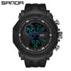 Sanda Reloj Electrónico Luminoso Multifuncional de Doble Pantalla Más Vendido Transfronterizo Impermeable para Deportes de Montañismo al Aire Libre para Hombre Dropshipping