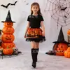 Fábrica Hecho a Medida Europeo y Americano Halloween Niñas Falda Tutú Cosplay Danza Performance Infantil Estampada Voluminosa