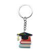 Hebilla colgante para mochila escolar, llavero de temporada de graduación, colgante de PVC con dibujos animados, pegamento suave, llavero DIY, joyería, regalos de Amazon