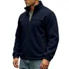 Sudadera con capucha de pie gruesa con forro polar casual para hombre, chaqueta deportiva casual con cremallera, transfronteriza de Amazon